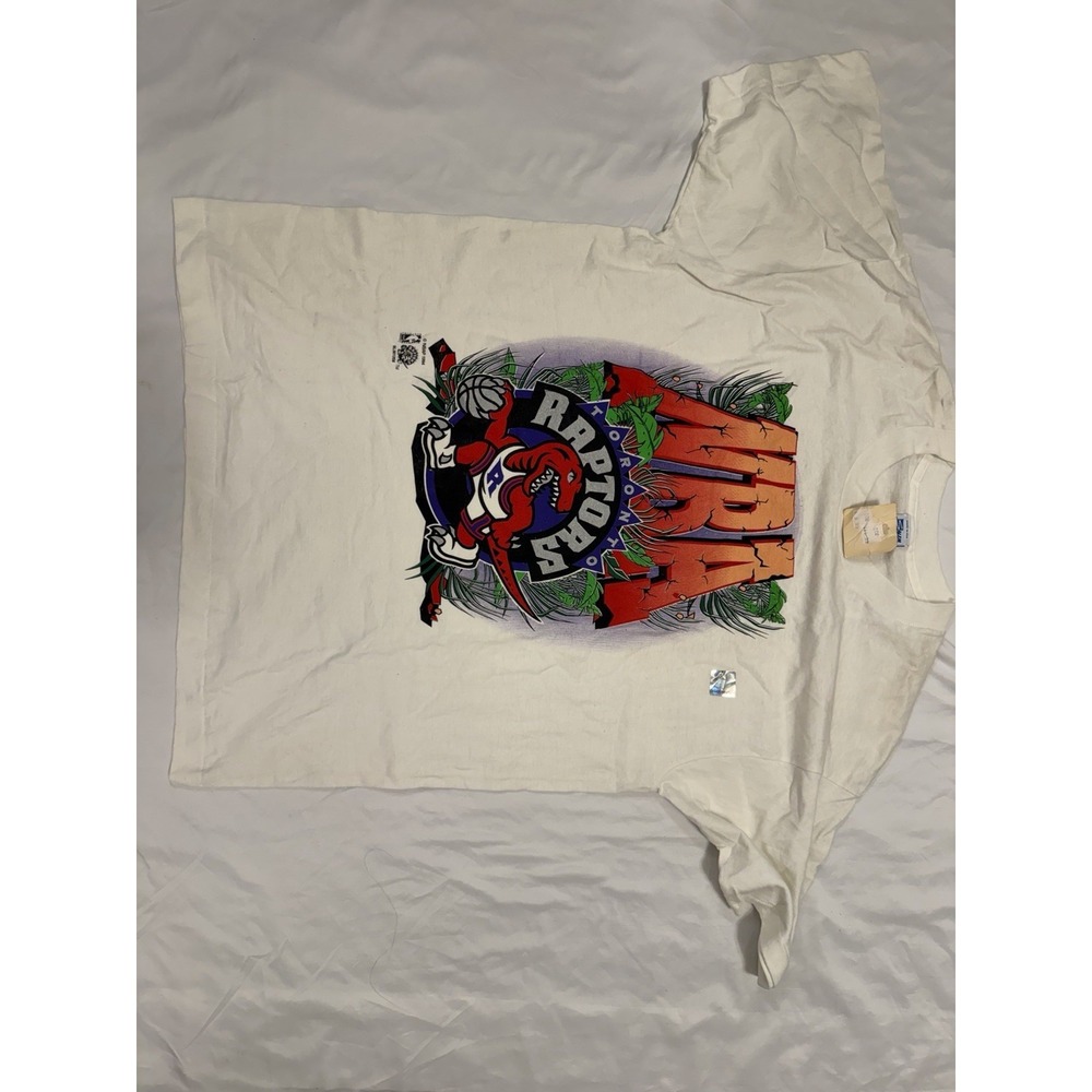 Vintage Nwt never worn Toronto Raptors  1994 Large T-shirt NBA Salem USA - Picture 2 of 13